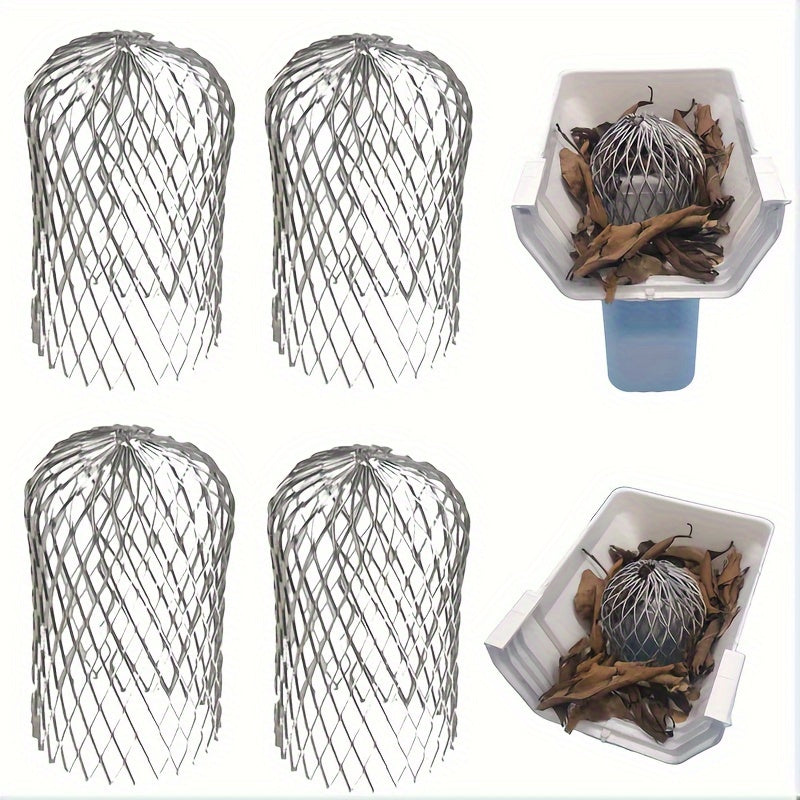 4-Pack Aluminum Gutter Guard Mesh Filter for Debris Prevention Easy Install