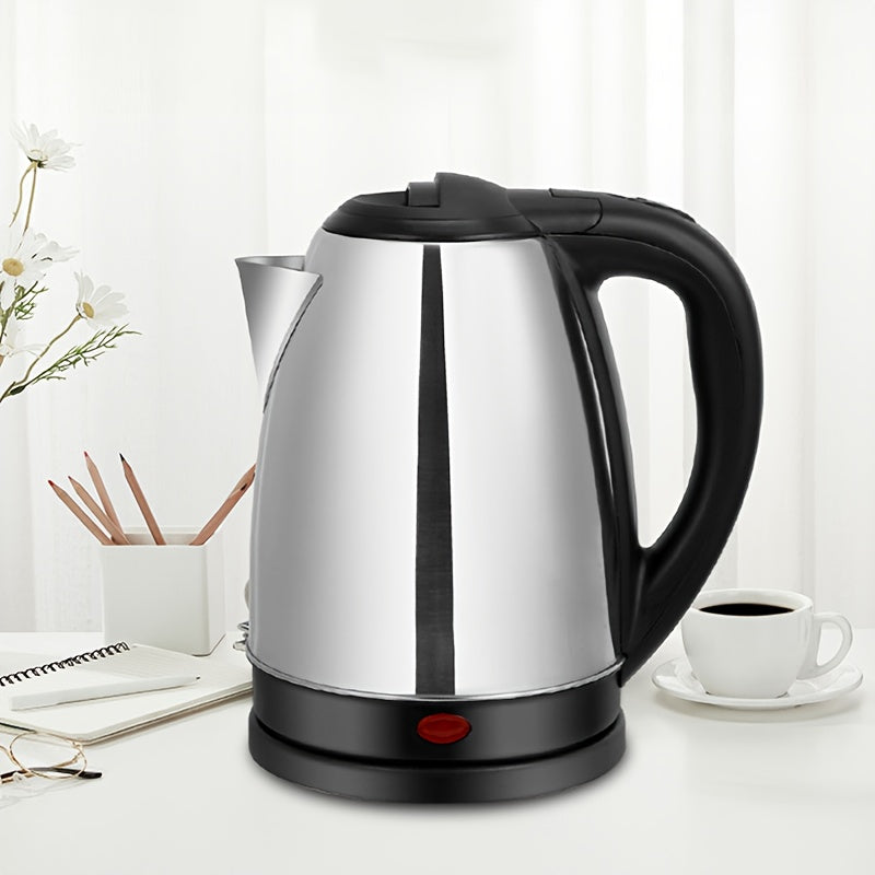 Electric Kettle Stainless Steel Black Lid 220V 1500W EU Plug