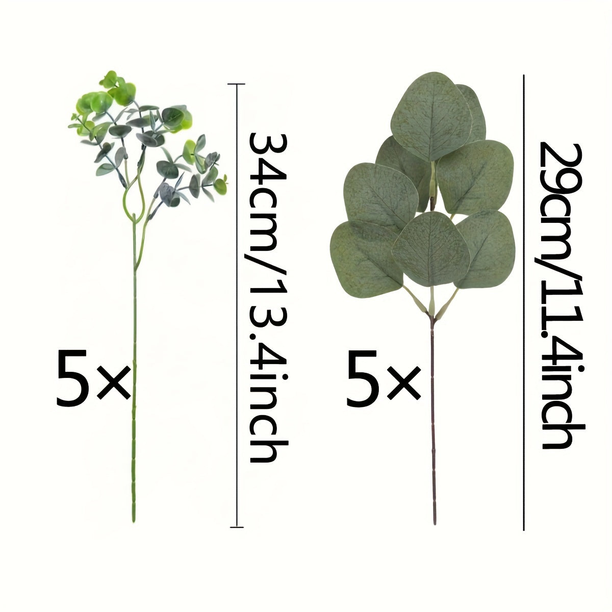 Artificial Eucalyptus Stems Bulk for Bouquets Wreaths Farmhouse Decor