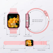 Smartwatch for iPhone and Android with Call Answering 4.65cm Touch Screen Fitness Tracker