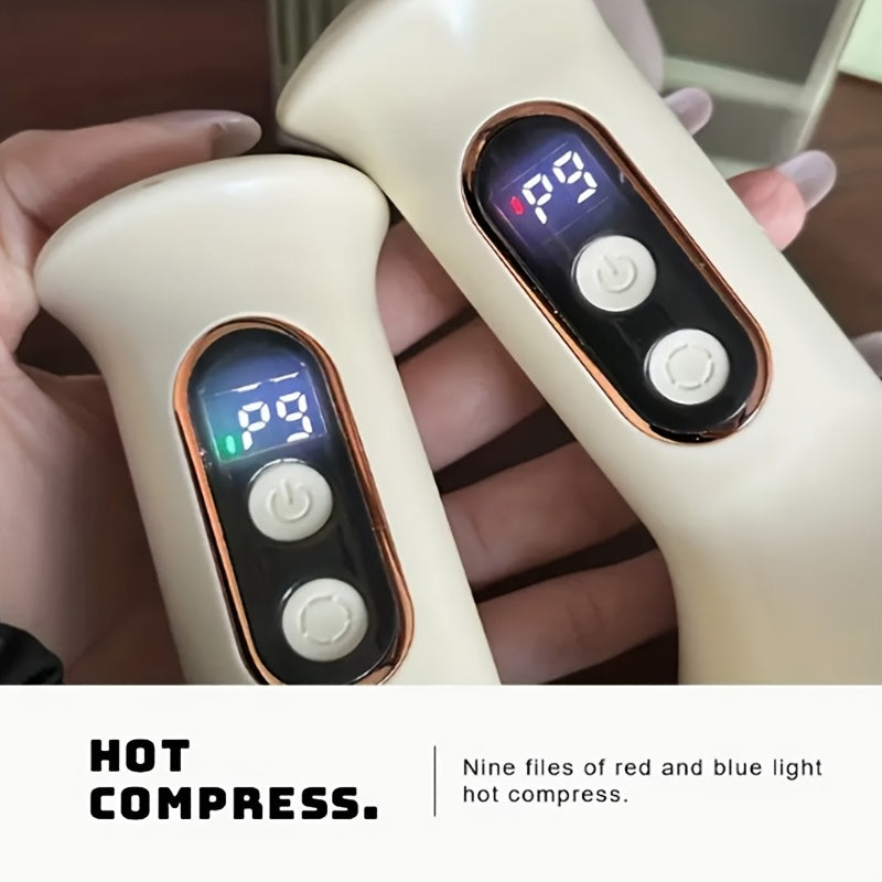 Adjustable Cupping Massager with 9 Speeds Heat Function Rechargeable Battery