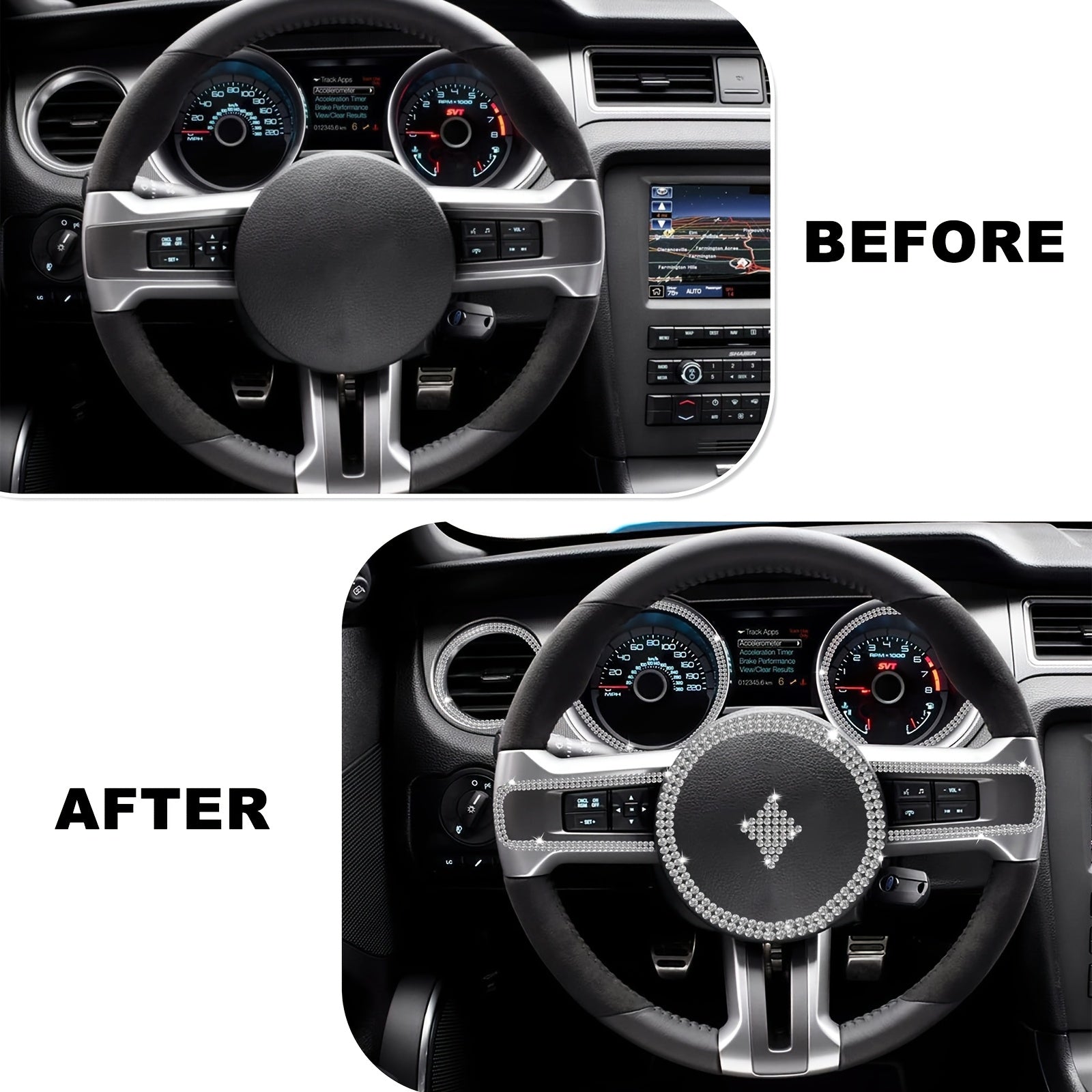 Pink White 89.92cm Car Dashboard Decor Self-Adhesive Trim Strips Interior Accessories