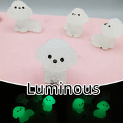 Kids Shoe Accessory Set with Glow-In-The-Dark Puppy Designs and Removable ABS Components