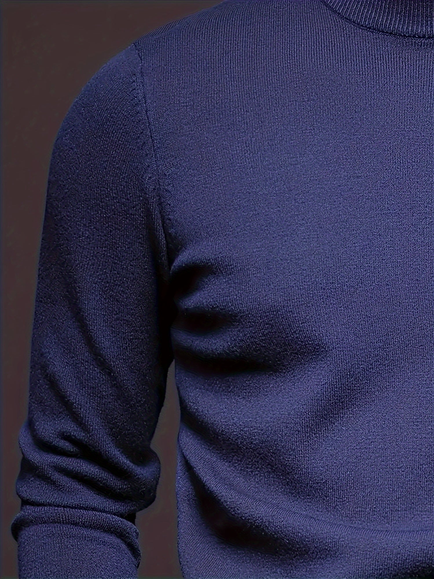 Men's Viscose Knit Crew Neck Sweater Long Sleeve Solid Casual Autumn Winter