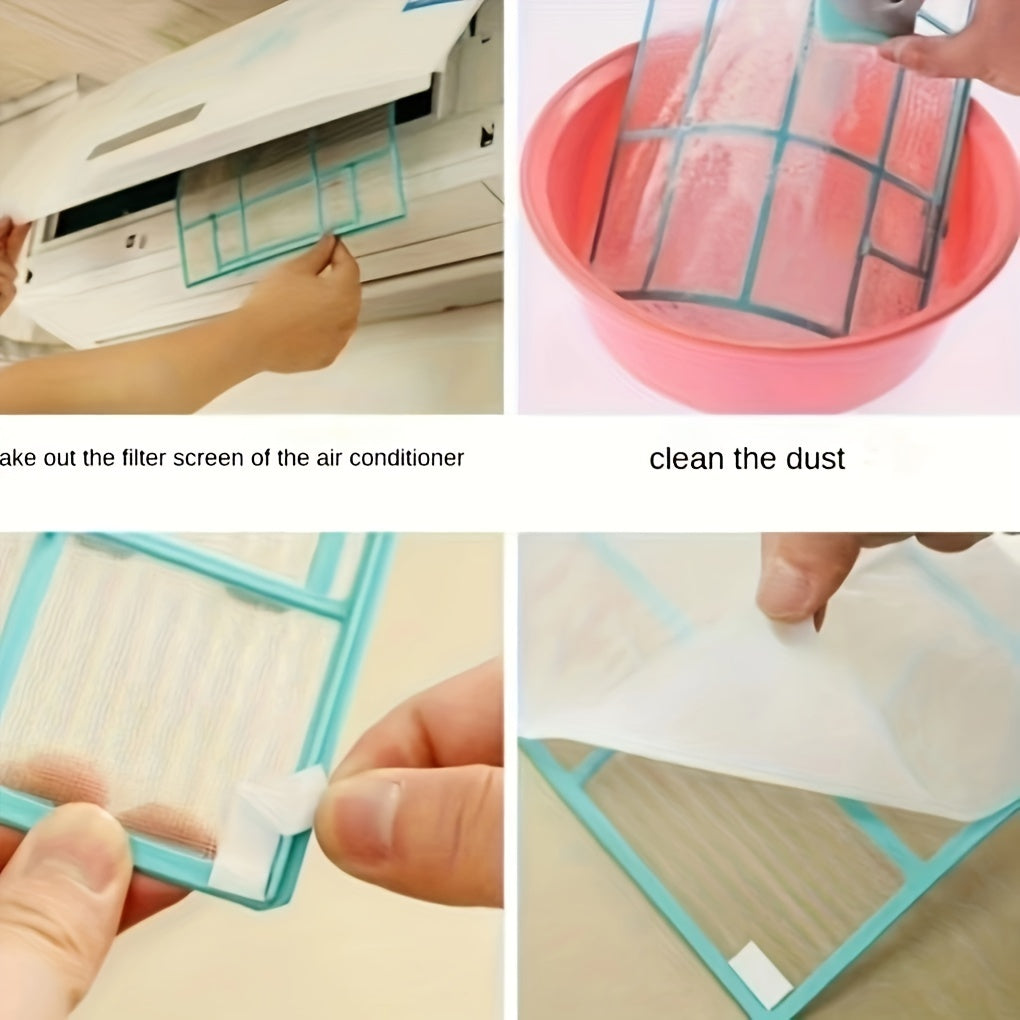 Set of 2 Dustproof Hanging Air Conditioner Filter Mats for Clean Home