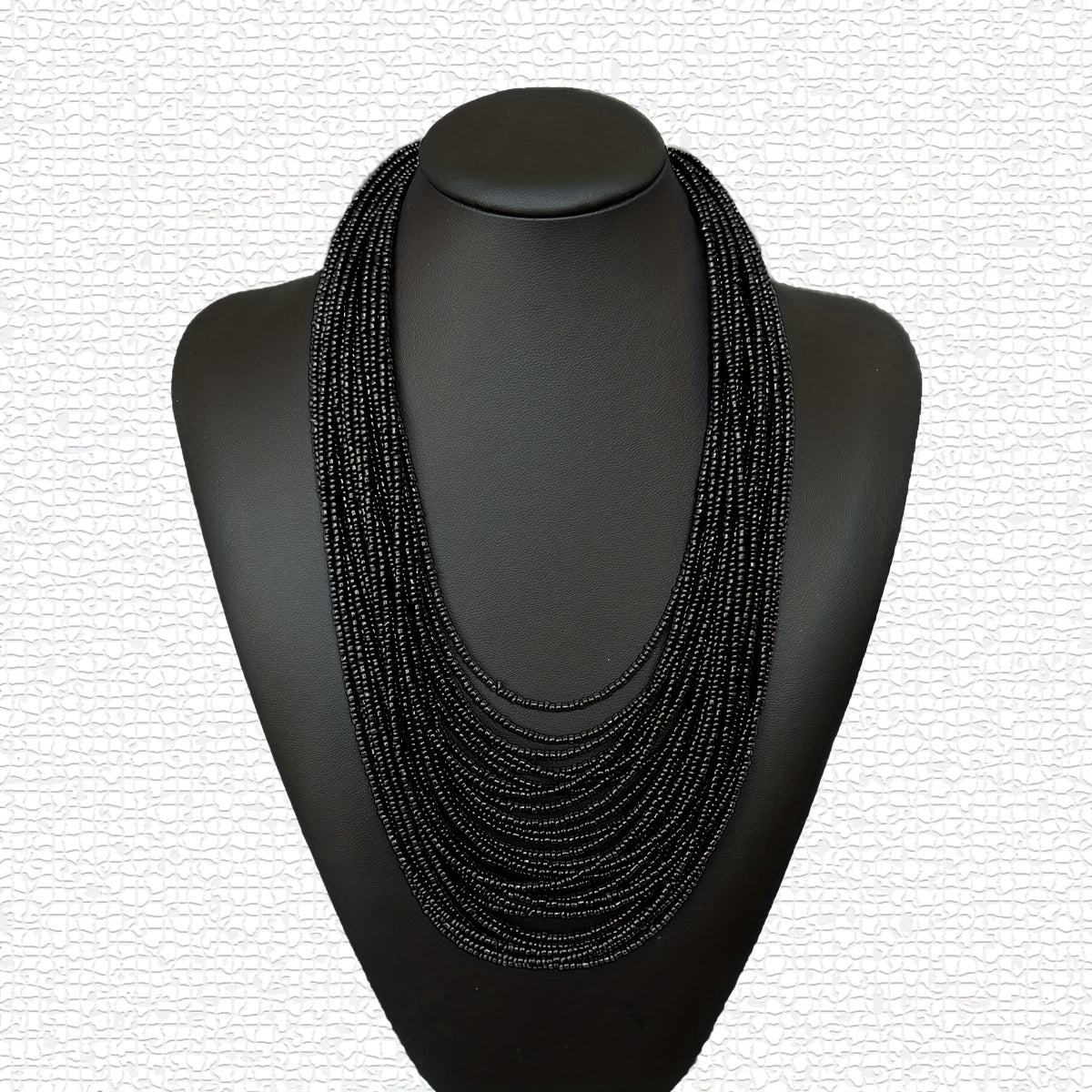 Boho Red Rice Bead Multilayer Necklace for Women