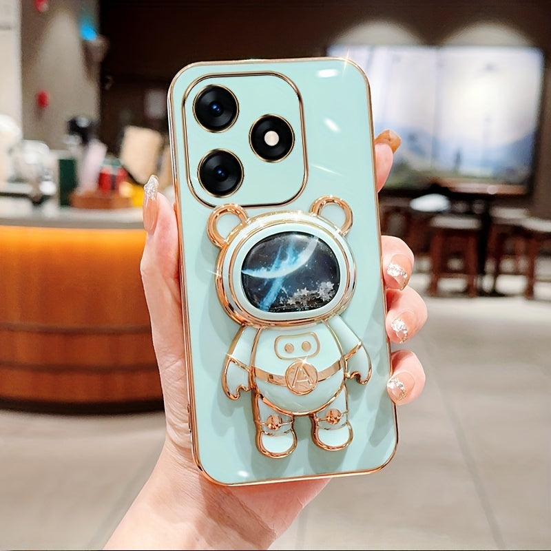 Shockproof TPU Phone Case with Anti-Drop Protection and Built-in Holder for Spark Series Models