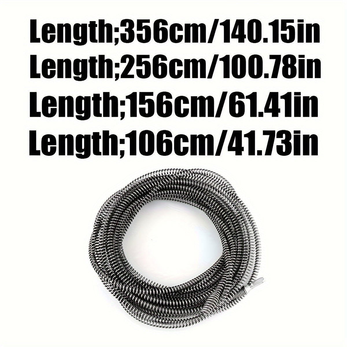 Extendable Electric Drain Auger for Clogs in Toilets and Drains Durable Metal Residential Commercial