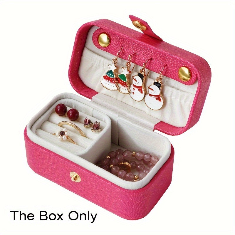 Портативный органайзер для украшений для хранения колец, серег, ожерелий и браслетов, подарок