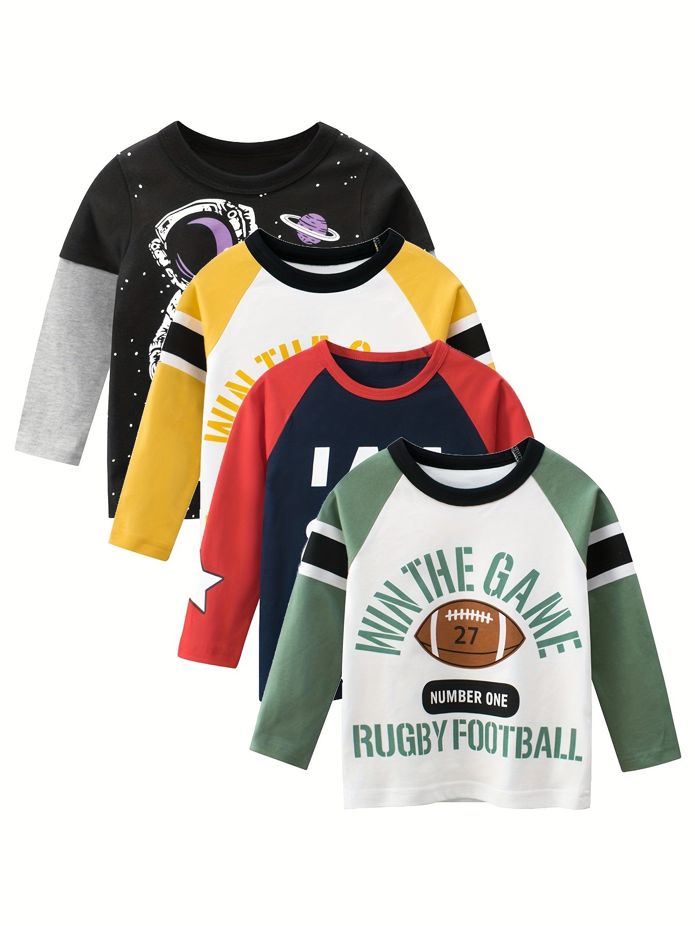 Kids Boys Long Sleeve Cotton Shirt Autumn Korean Style Casual Top