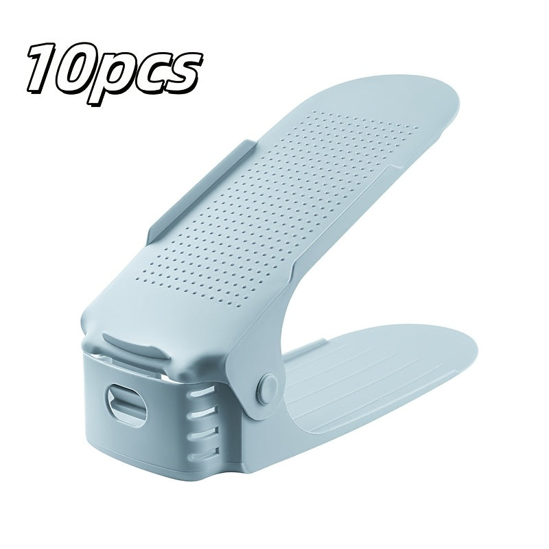 Ko‘p quvvatli va rangli variantlarga ega sozlanadigan plastmassa poyabzal javoni saqlash qutisi