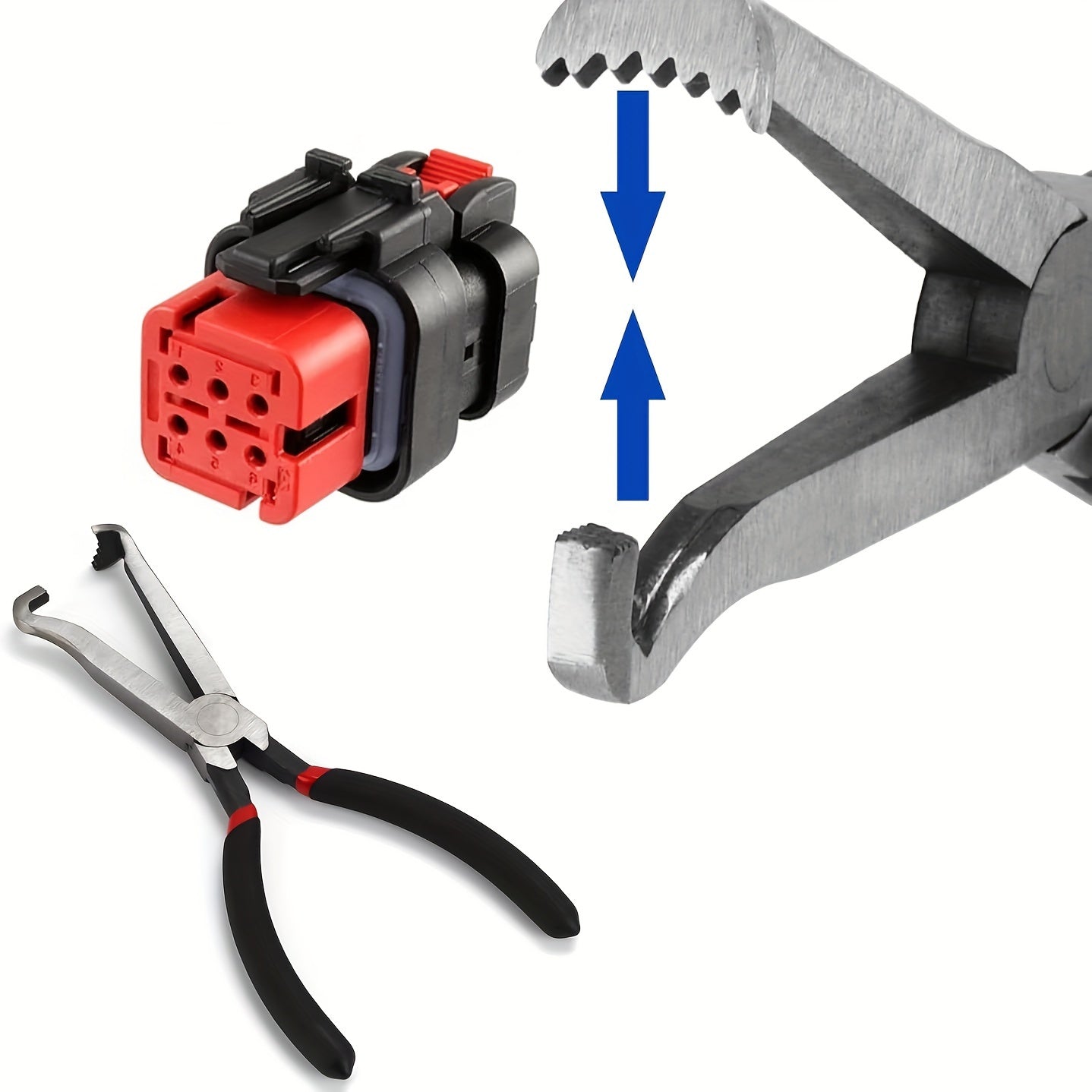 Электрические кусачки для отключения, непоскользящие, с фиксирующейся вкладкой, соединитель, автомобильные, синий