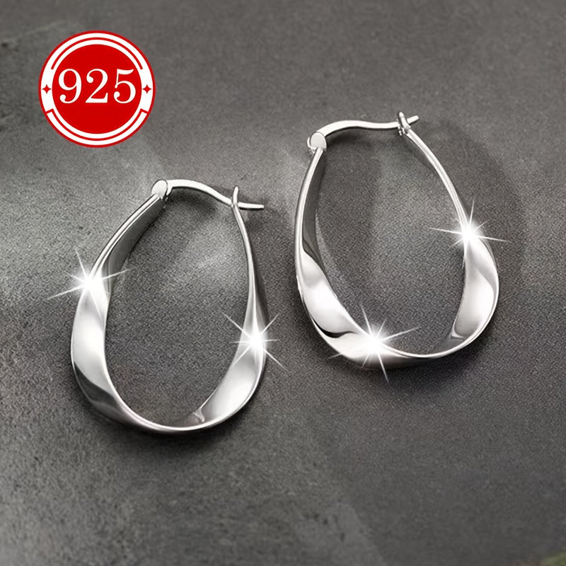 Women's Silver Earrings Hypoallergenic Niche Design for Daily Wear and Gifts