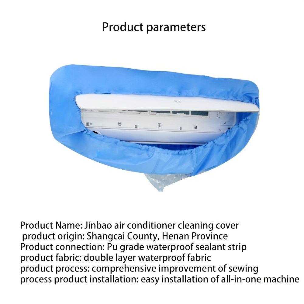 Air Conditioner Cover with Elastic Retractable Rope Polyester Easy Maintenance