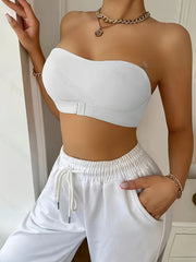 Women’s Strapless Seamless Push Up Bralette Underwire Wireless Sexy Black