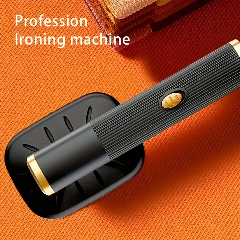 Portativ USB Qo‘l bilan kiyimlarni tozalash mashinasi, Mini toshqin, 32W, kuyishga qarshi, yopishqoqsiz tutqich, Sun'iy tolalar, to‘qimachilik, mato va ipak mato uchun ideal, Uy, sayohat va biznes uchun mukammal, doimiy harorat, qora va oq rang sxemasi.