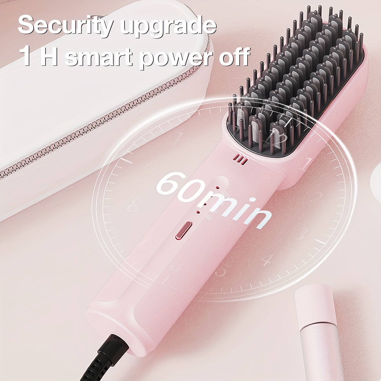 GENAI Portativ Soch Tizgich Tarak - Tez Isitish, Salbiy Ion Texnologiyasi, Barcha Soch Turlari, Sayohat Uchun Qulay