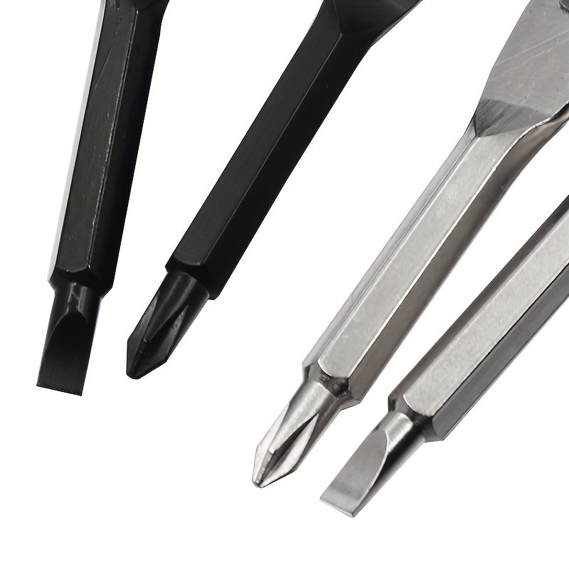 Мини-набор отверток в кармане с стальными крестовыми и плоскими головками, портативный инструмент для ремонта на ключе, для кемпинга на открытом воздухе, EDC