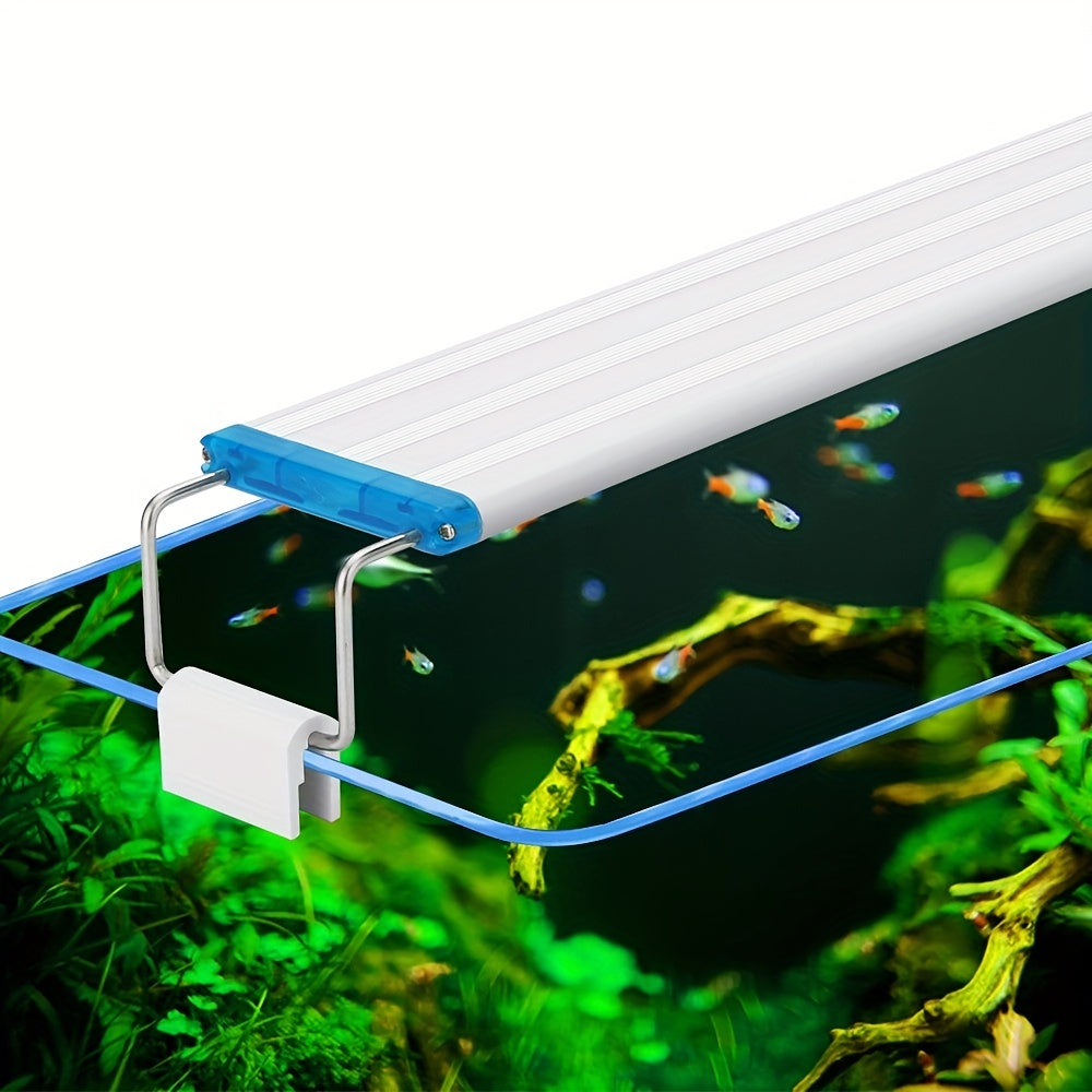 Ultra-Thin LED Aquarium Light Blue White Spectrum 220V for Fish Tank Landscaping