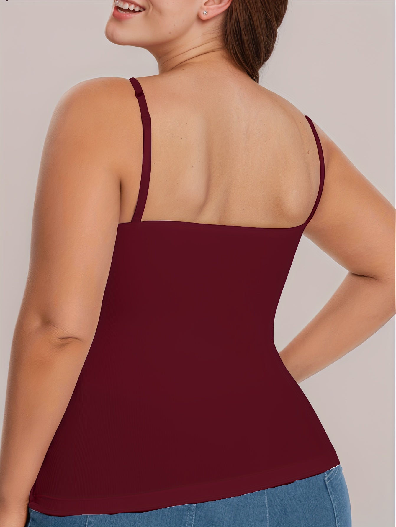 Women's Plus Size Workout Camisole Bra Fitness Vest with Built-In Pads Purple Large