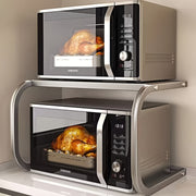 Metal Kitchen Storage Rack for Microwaves Ovens and Rice Cookers Dual Tiers Painted Finish