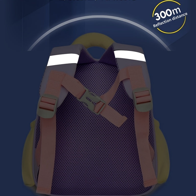 Kids Mini Backpack Cartoon Lightweight Durable Nylon Adjustable Straps for Going Out