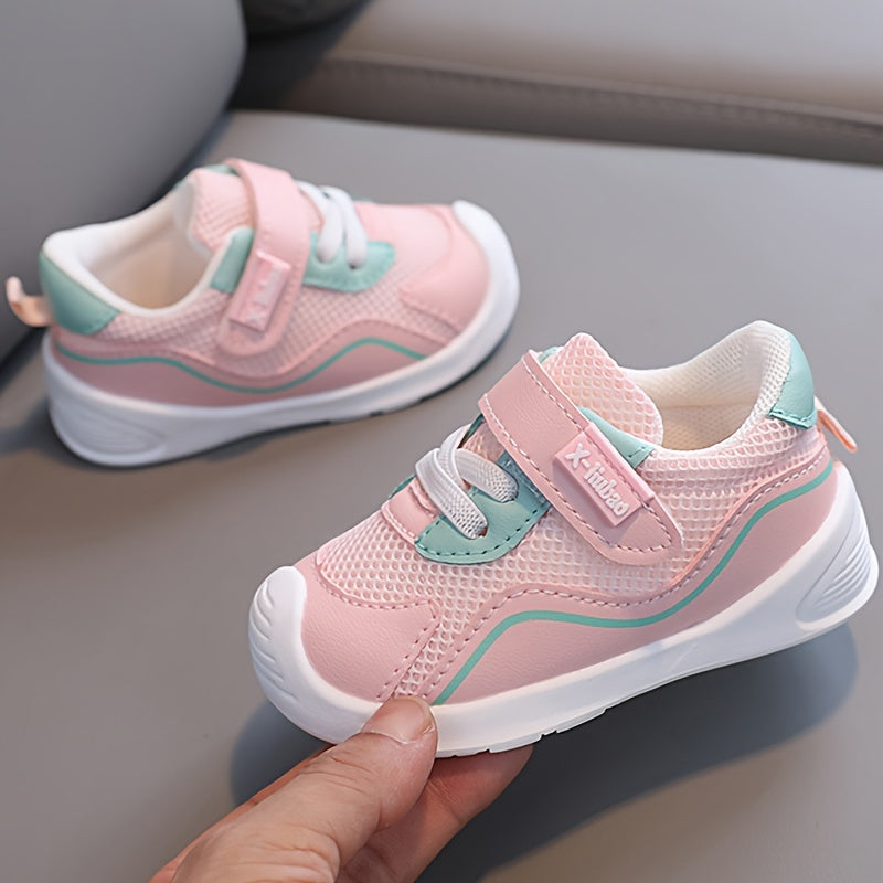 Bola va kichkina bolalar uchun nafas oladigan, sirpanmaydigan, yumshoq taglikli mesh sport poyabzali, Bolalar uchun bahor va kuz