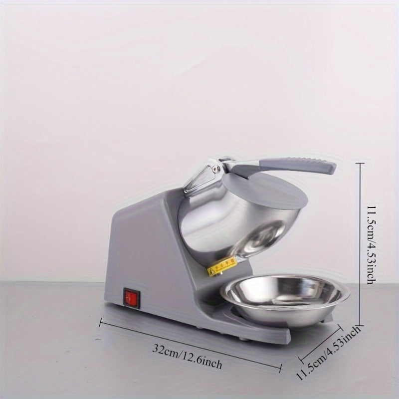 Elektr ice shaver, muz paddlesi bilan, zanglamaydigan po'latdan yasalgan qor konus mashinasi, ochiq kulrang, uy va tijorat foydalanishi uchun mos. Zamonaviy oshxona qurilmasi, bardoshli konstruktsiya bilan, har biri 68.04 KG