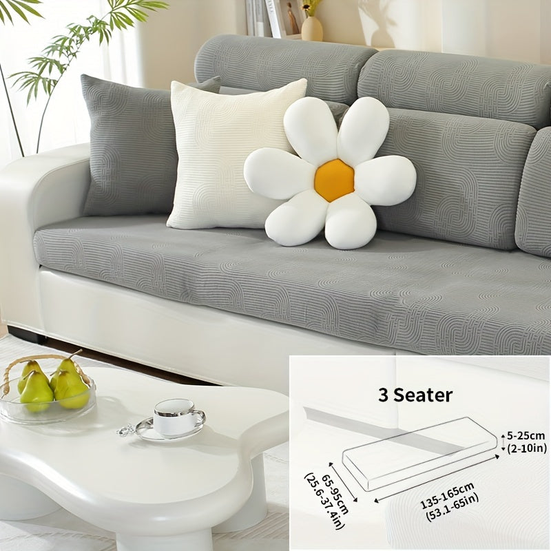 Чехол для дивана жаккард с универсальной посадкой и эластичным дизайном для защиты мебели и домашнего декора в любой комнате.