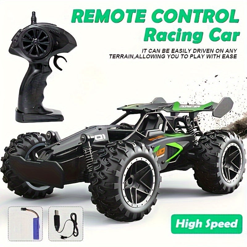 Coche de control remoto todoterreno a escala 1:18 para drifting a 15KM/H con neumáticos de goma grandes