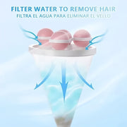 Qayta ishlatiladigan kir yuvish tarmog'i sumkasi, it va mushuk tuklari va changni olib tashlash uchun, to'qima filtri, binafsha rangli naylon