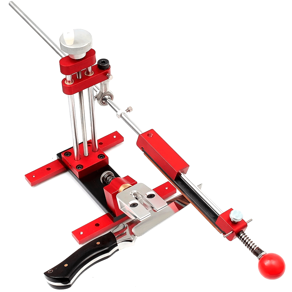 High Precision Knife Sharpener with Fixed Angle Frame and 6 Stones