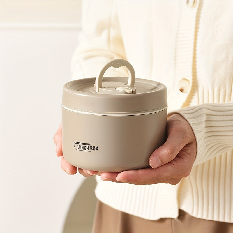 Double Layer Stainless Steel Soup Bowl with Lid Microwave Safe Bento Box