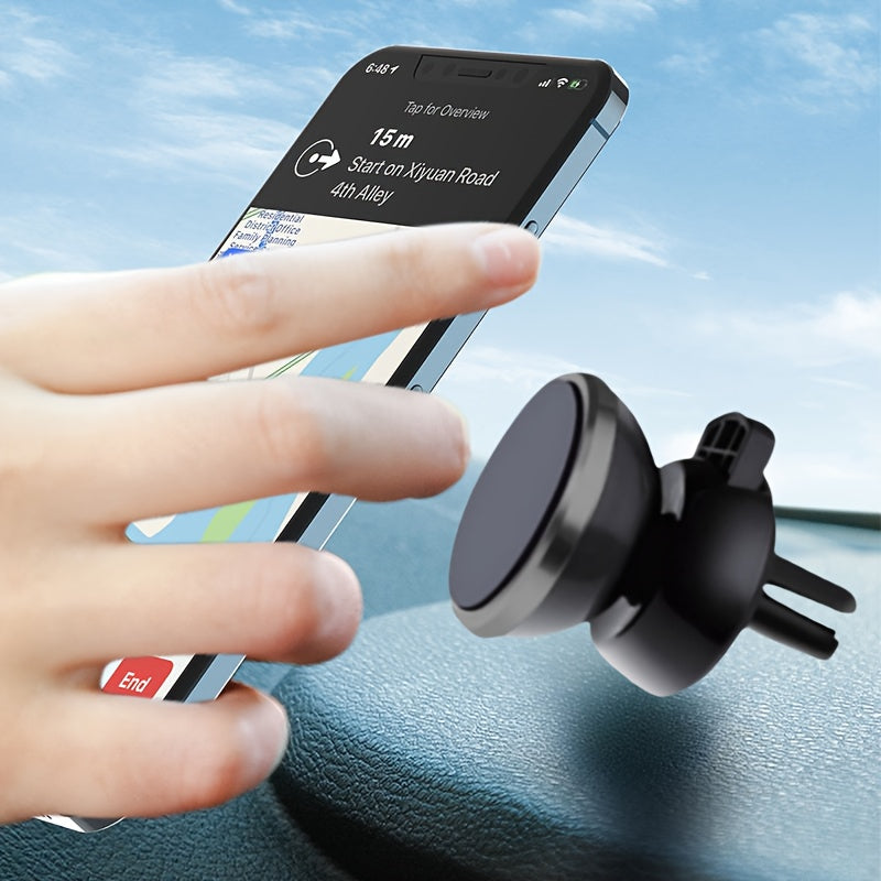Universal avtomobil telefon uchun tutqich, havo ventilatsiyasi uchun magnit o'rnatish, panel uchun dok