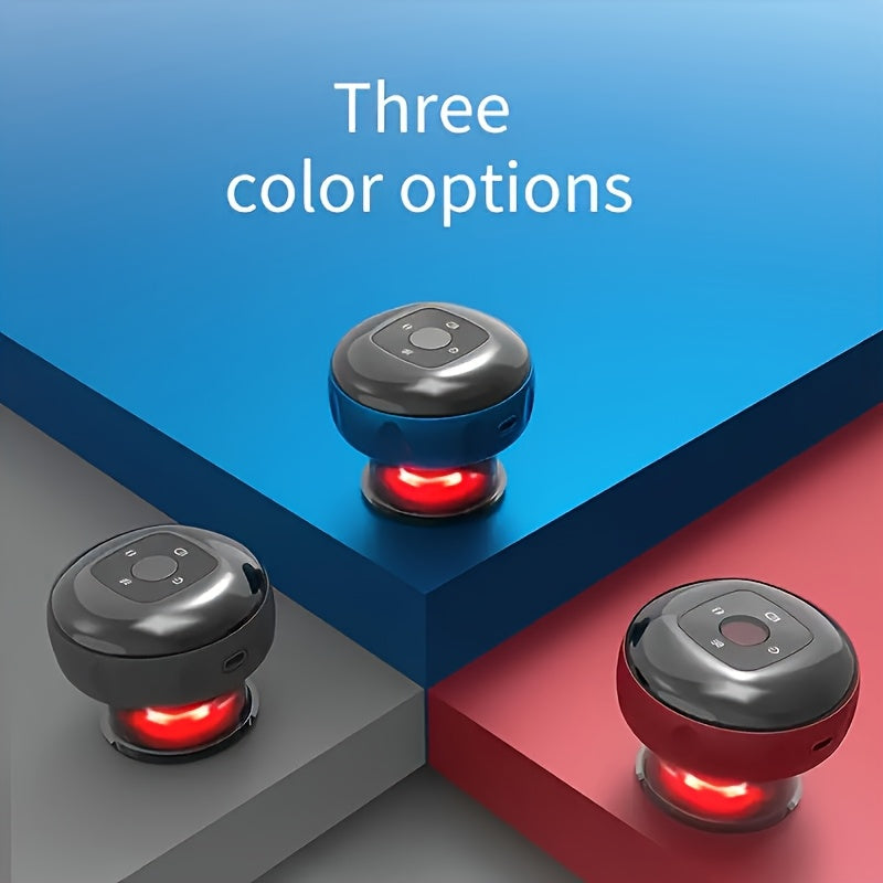 Portable Cupping Massager with LED Display USB Rechargeable 6-Speed Heating for Muscle Relaxation