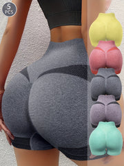 Ayollar uchun tikuvsiz yuqori belni shakllantiruvchi shortlar, 5 ta to'plam. Havo o'tkazuvchan, qorin nazorati, pastki qismini ko'taruvchi. Quvvatli moslashuv, cho'ntaklar bilan, bir rangda, mashinada yuvish mumkin.