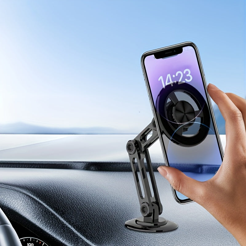 Universal Magnetic Car Phone Mount Durable Aluminum Alloy 360° Adjustable