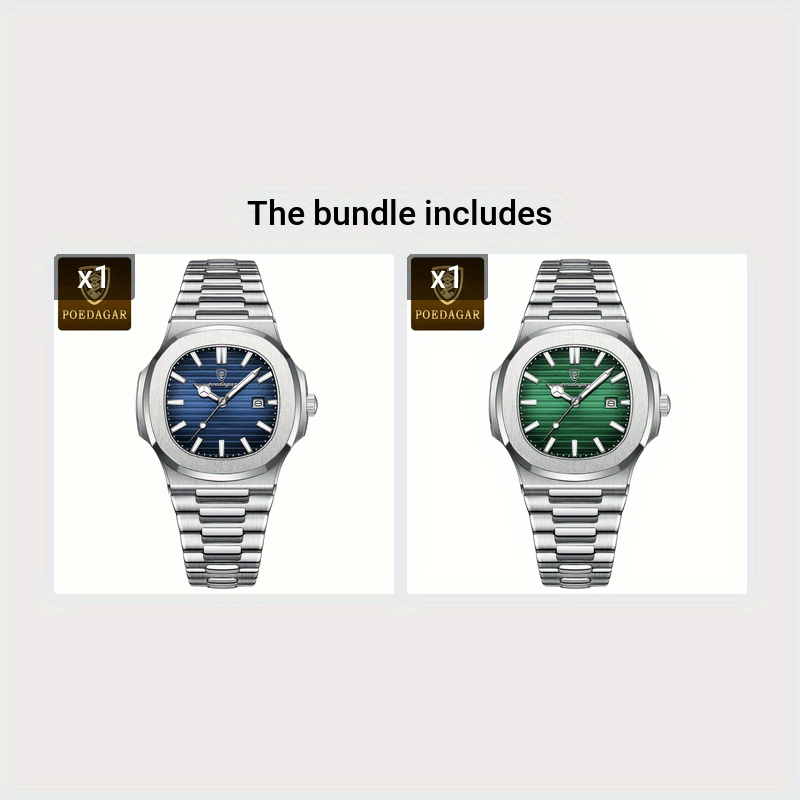 Men's Quartz Wristwatch with Luminous Calendar Stylish Casual Watch for Students