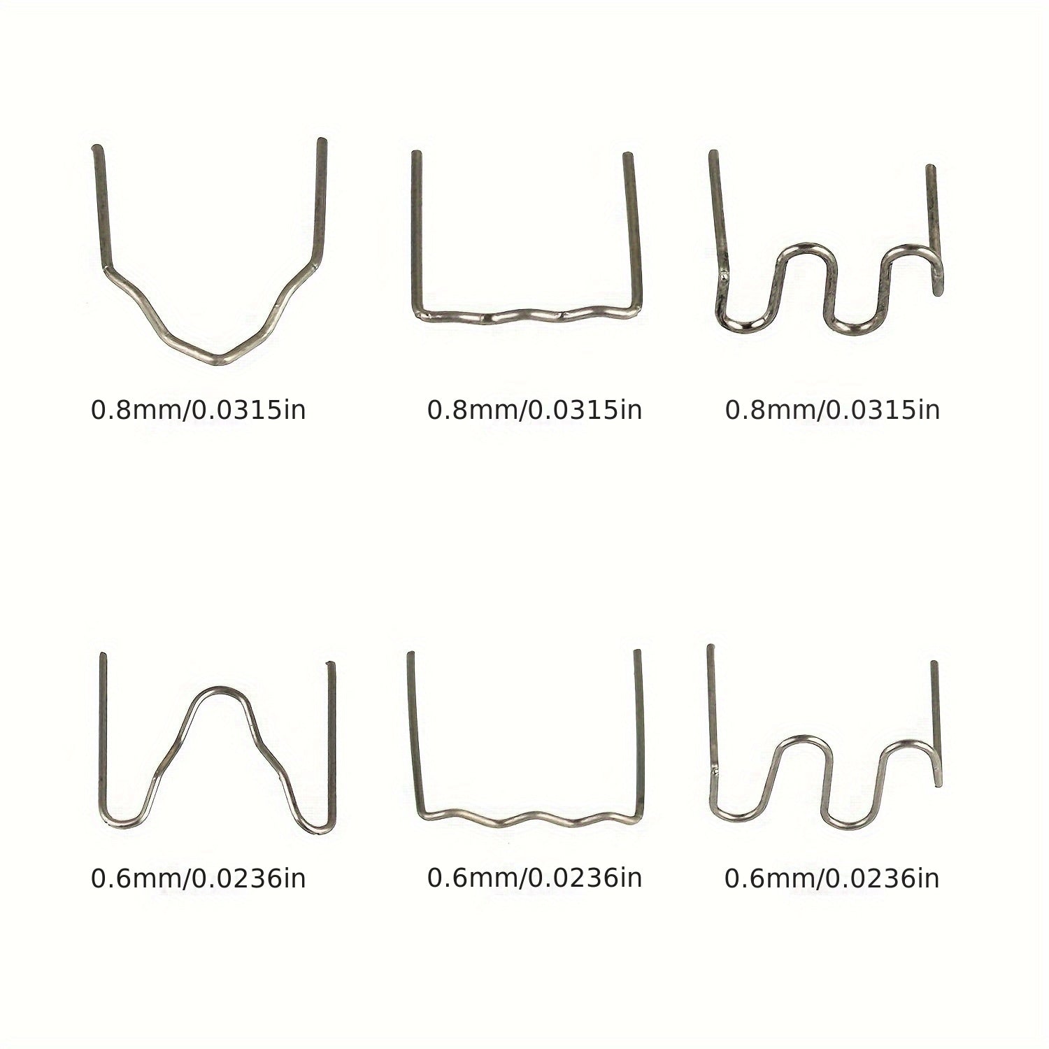 Универсальный набор пластиковых сварочных скоб 0,6 мм, 3000 шт. в упаковке, для ремонта бамперов автомобилей