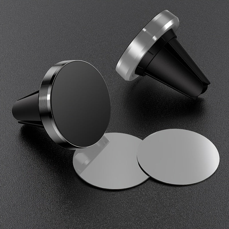 Avtomobil telefoni uchun magnit klip, havo ventili uchun dumaloq magnit stend