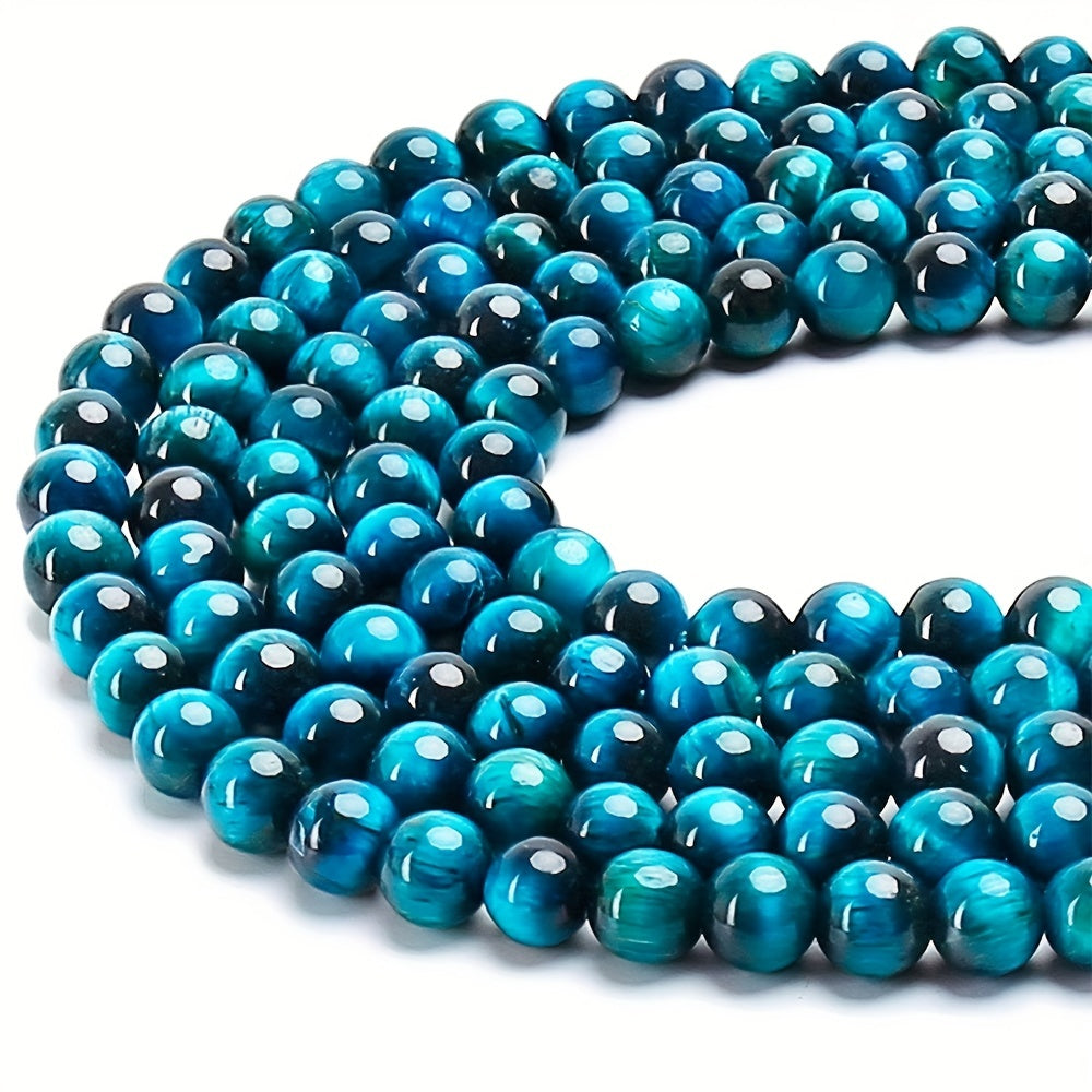 Blue Tiger Eye Beads Natural Stone Jewelry Making Supplies 6mm 8mm 10mm