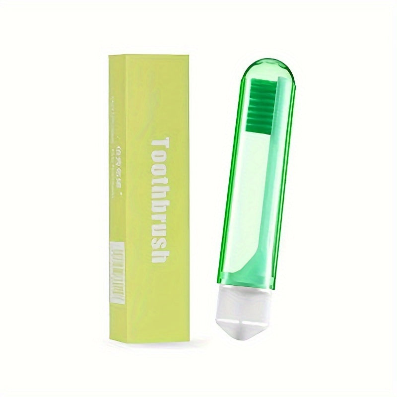 Travel Toothbrush Soft Bristles Compact Waterproof Cap for On-the-Go Cleaning