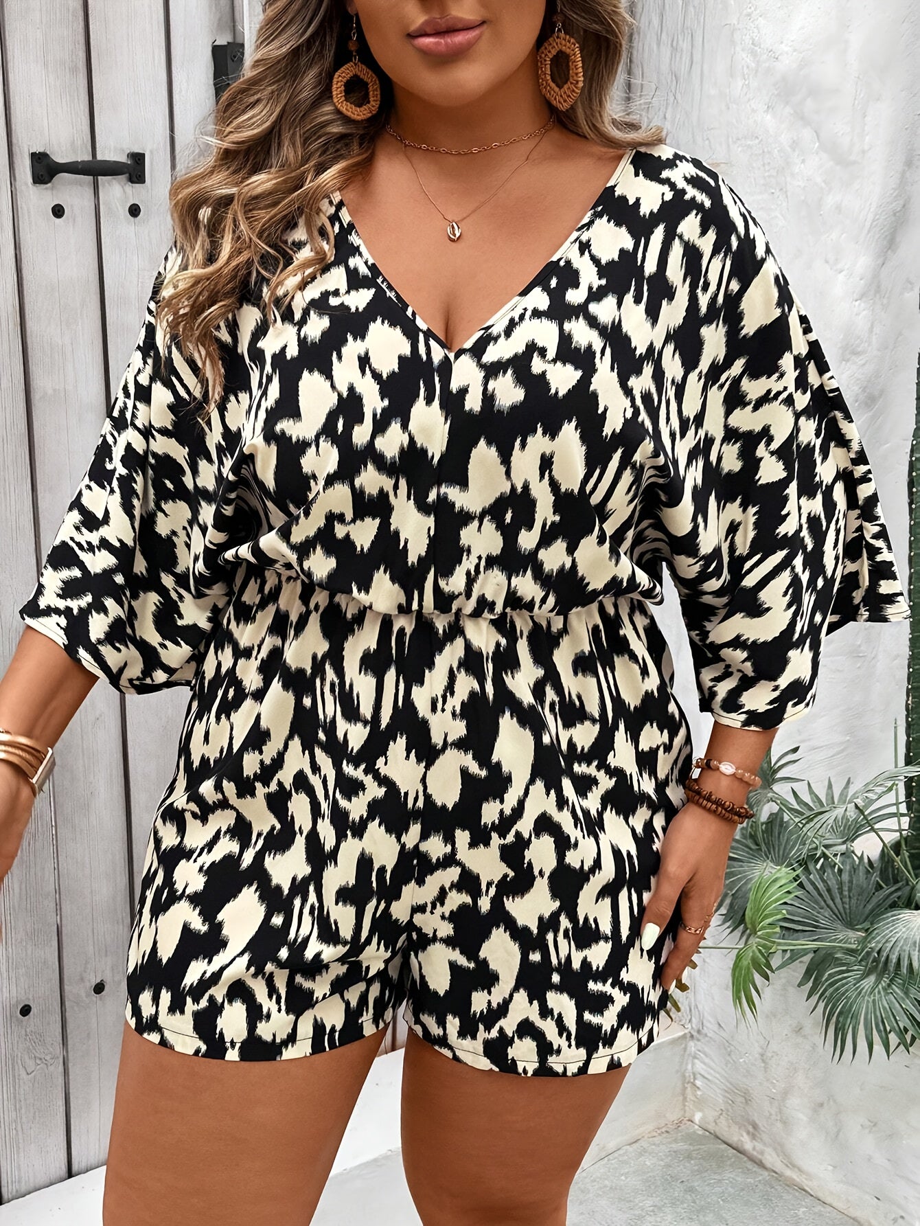 Plus Size Pants T109 Comfortable Plus Size Trousers Buckle Closure