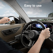 Black Windproof Car Ashtray with Odor Seal and Metallic Lining