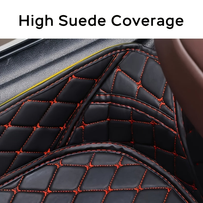 Car Floor Mat Waterproof PU Leather All-Weather Durable for Left-Hand Drive