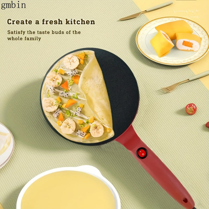 Non-stick round pancake machine single-side heating 220-240V versatile kitchen tool