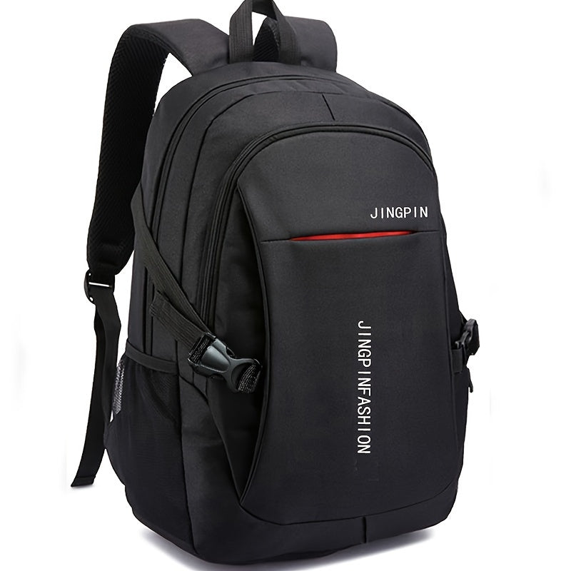 Men's Nylon Backpack Large Capacity Laptop Compartment Casual School Travel