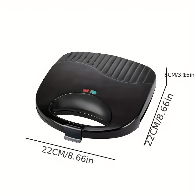 Tostadora de gofres de acero inoxidable para desayunos rápidos con control de botón pulsador