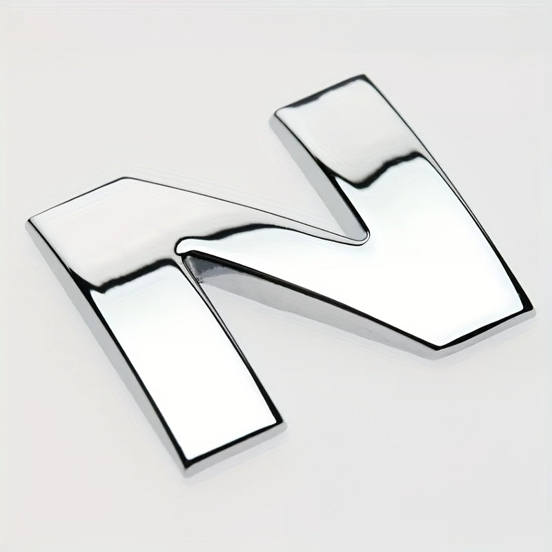 Car 3D Letter Car Stickers Metal Car Body Word Mark Silver Tail Mark