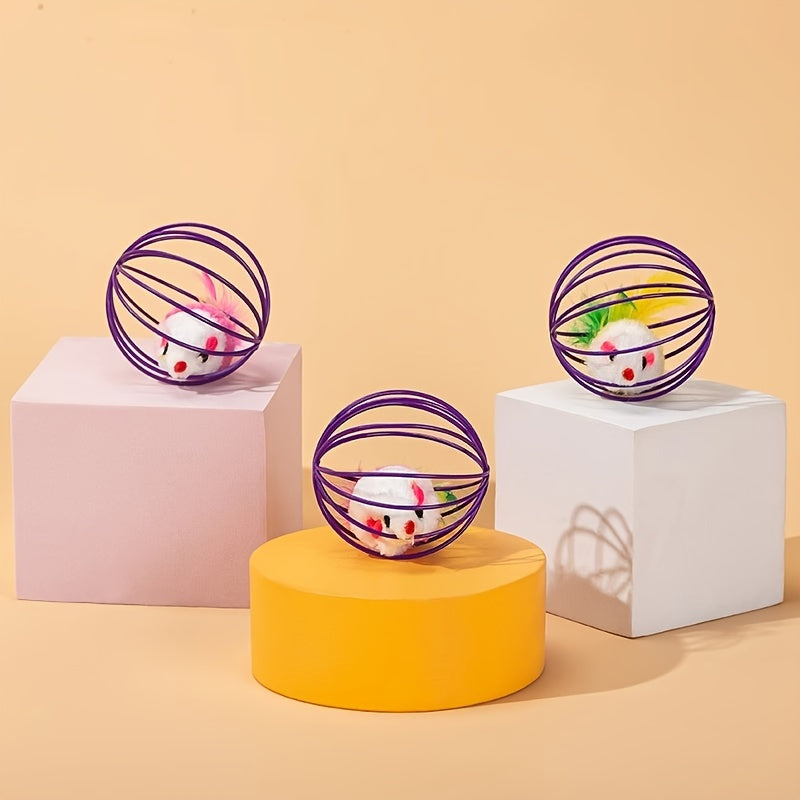 Qiziqarli interaktiv mushuk o'yinchoq, haqiqiy tovuq dumiga ega, qafas sichqoncha chalg'ituvchi va mustahkam mato materialidan tayyorlangan.